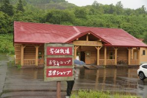 どしゃ降りでした。